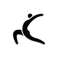 Stretching figure logo